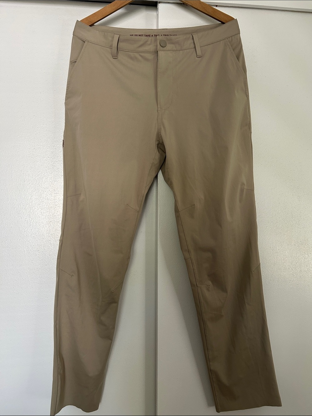 RHÔNE Men's Stretch Casual Pants - Khaki